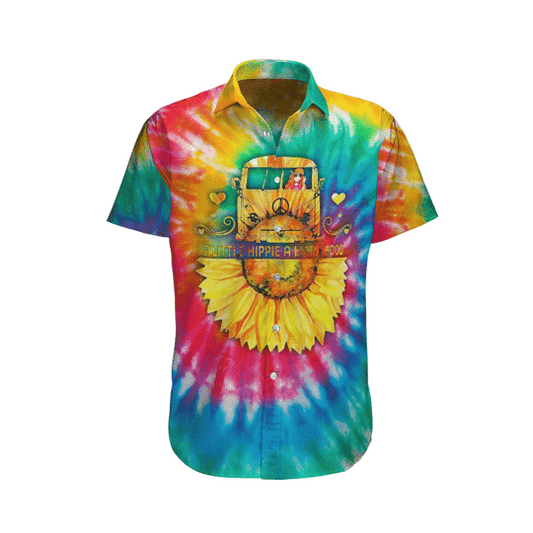 Colorful Spiral Hippie Pattern Design Hawaiian Shirt,Hawaiian Shirt Gift, Christmas Gift