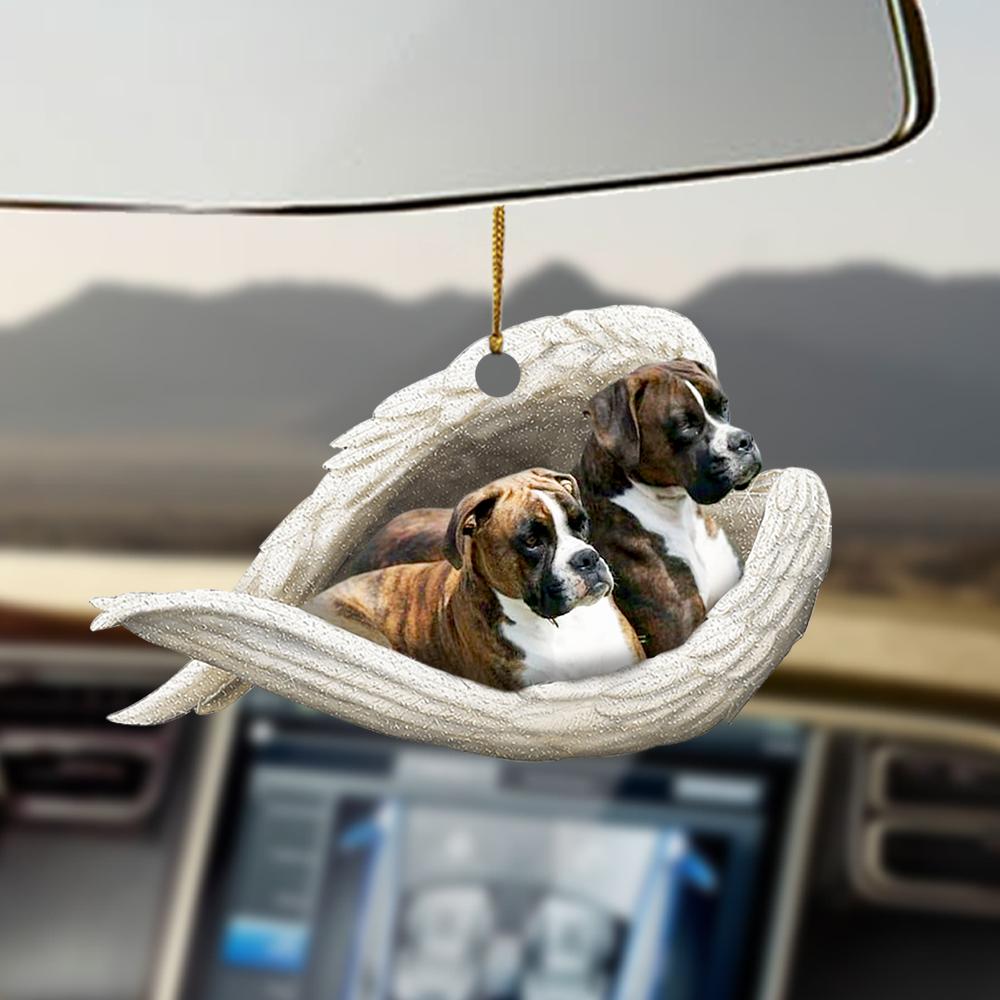 Brindle Boxer Sleeping Angel Brindle Boxer Lovers Dog Lover Ornament Cus, Christmas Gift,Christmas Decoration