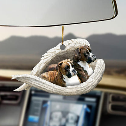 Brindle Boxer Sleeping Angel Brindle Boxer Lovers Dog Lover Ornament Cus, Christmas Gift,Christmas Decoration