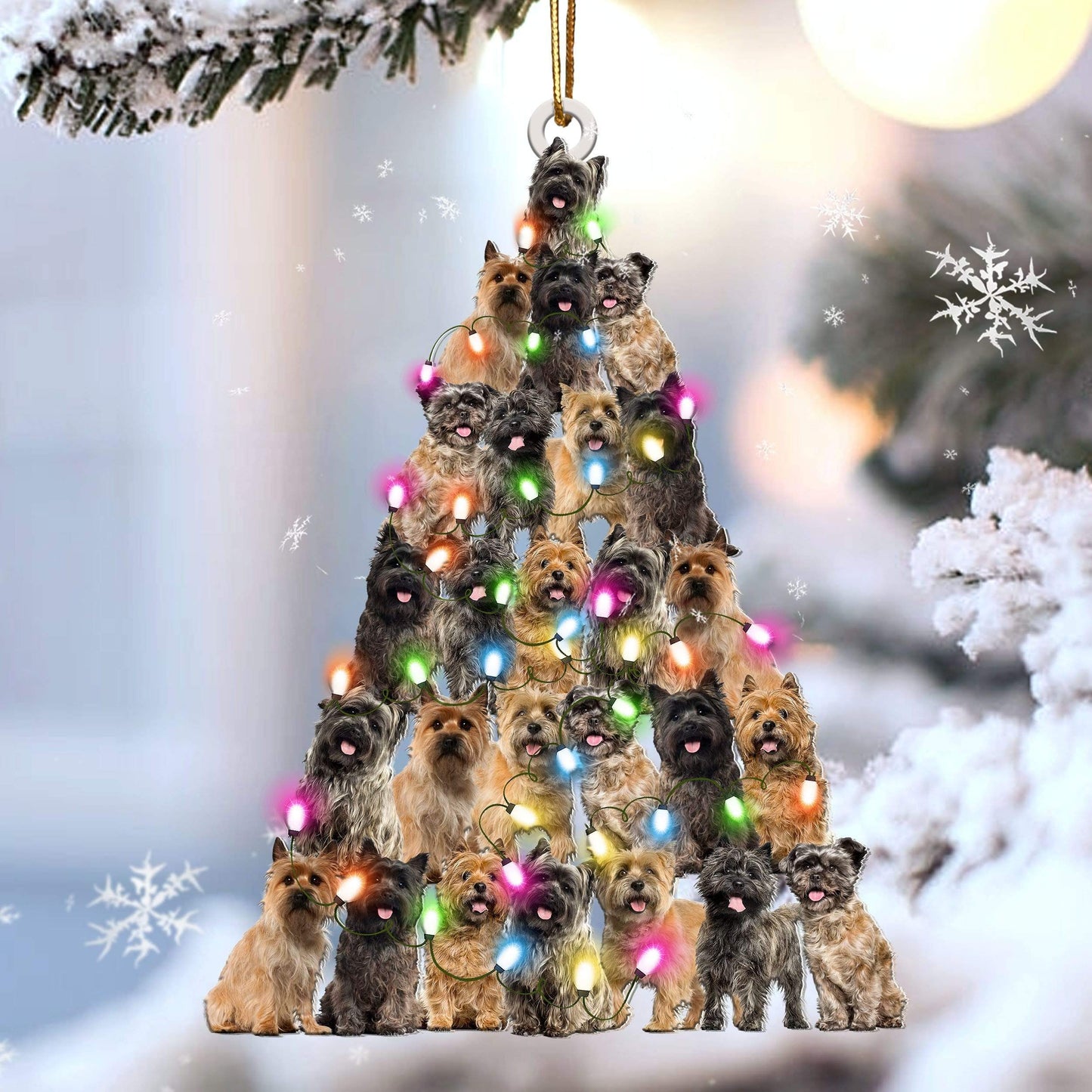 Cairn Terrier Lovely Tree Gift For Cairn Terrier Lover Gift For Dog Mom Ornament, Christmas Gift,Christmas Decoration