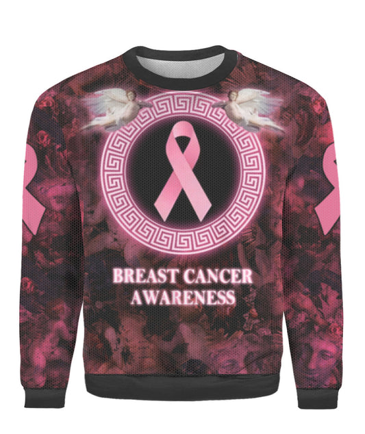 Breast Cancer Awareness Ugly Christmas Sweater, Christmas Ugly Sweater, Christmas Gift, Gift Christmas 2024