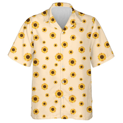 Full Of Blooming Sunflowers On Pink Background Hawaiian Shirt,Hawaiian Shirt Gift, Christmas Gift