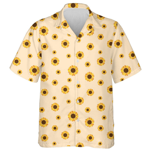 Full Of Blooming Sunflowers On Pink Background Hawaiian Shirt,Hawaiian Shirt Gift, Christmas Gift
