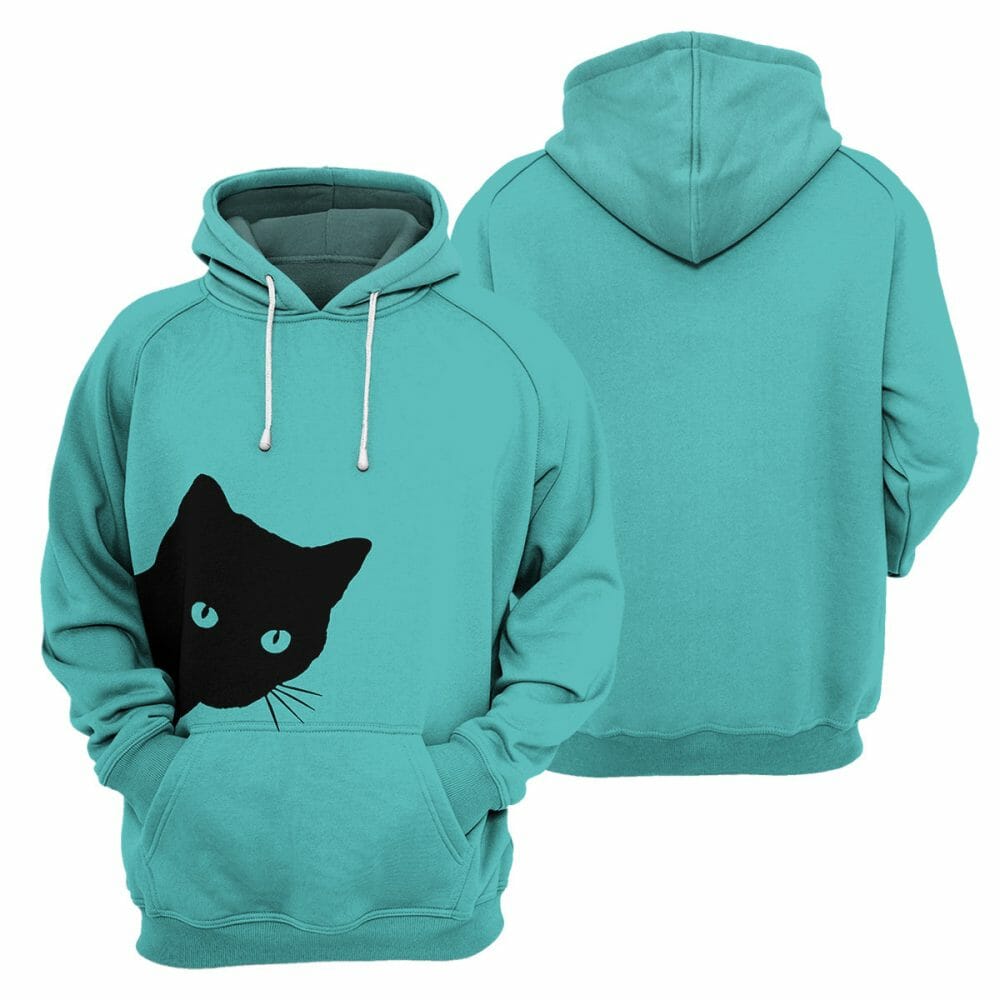 Sneaky Black Cat - 3D All Over Printed Shirt Tshirt Hoodie Apparel