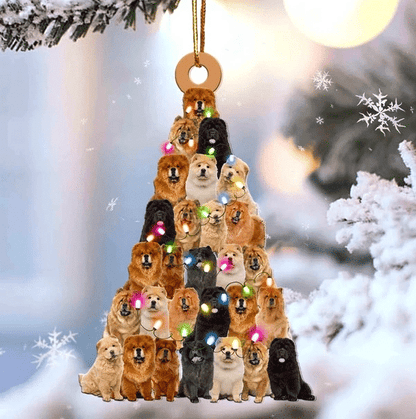 Chow Chow Christmas Ornament, Christmas Gift, Christmas Decoration