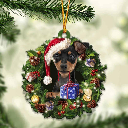Miniature Pinscher and Christmas gift for her gift for him gift for Miniature Pinscher lover ornament,Christmas Gift,Christmas Decoration