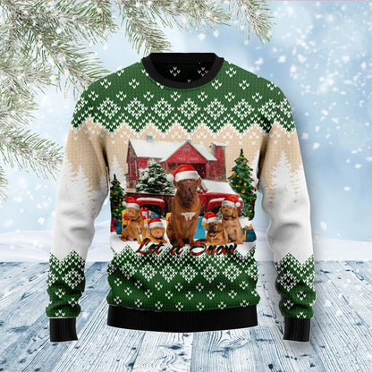 Dogue-de Bordeaux Let It Snow Ugly Christmas Sweater,Christmas Ugly Sweater,Christmas Gift,Gift Christmas 2024