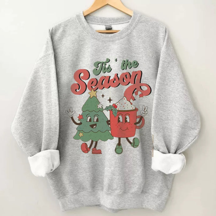 Tis the season Christmas sweatshirt, Christmas Shirt, Christmas Sweatshirt Cute, Christmas Winter Sweatshirt