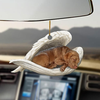 Chesapeake Bay Retriever Sleeping Angel Ornament, Happy Christmas Ornament, Christmas Gift, Christmas Decoration