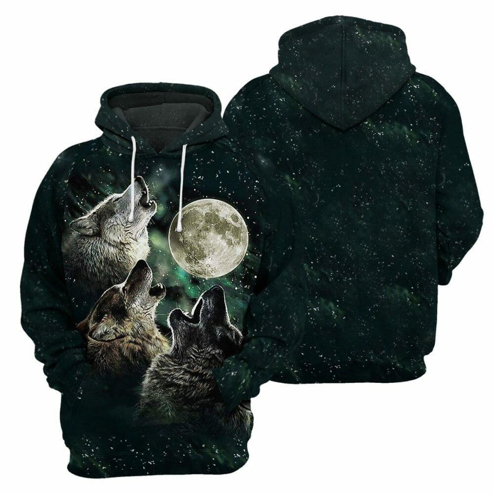 Wolf - 3D All Over Printed Shirt Tshirt Hoodie Apparel