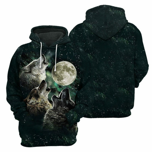 Wolf - 3D All Over Printed Shirt Tshirt Hoodie Apparel