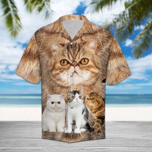 Exotic Shorthair Great Hawaiian Shirt Summe, Hawaiian Shirt Gift, Christmas Gift