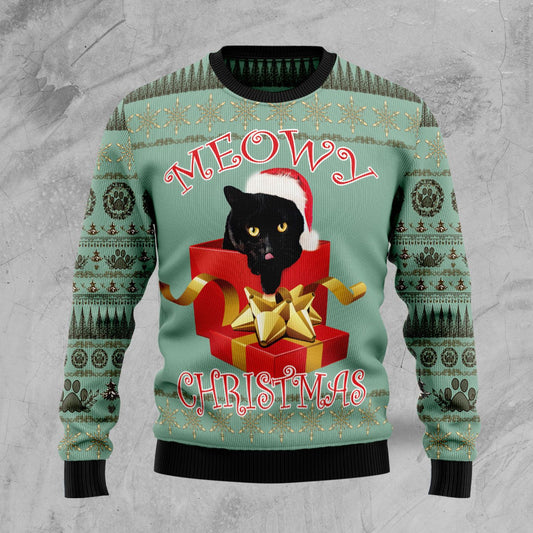 Black Cat Gift Ugly Christmas Sweater, Christmas Ugly Sweater,Christmas Gift,Gift Christmas 2022