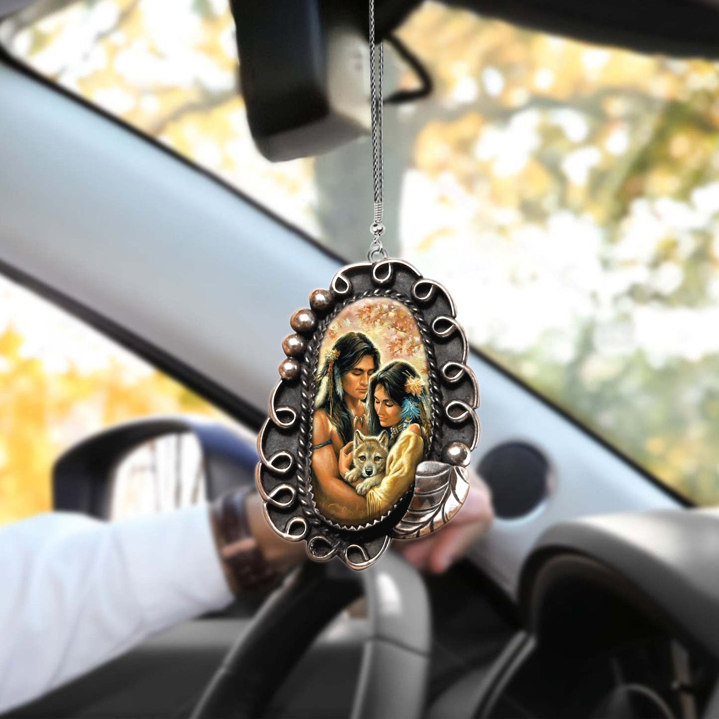 Cool Native American Car Hanging Ornament, Car Ornament, Christmas Decoration