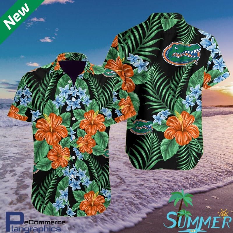 Florida Gators Aloha Shirt Hawaiian Aloha Shirt Hawaiian Shorts Beach Short Shirt, Hawaiian Shirt Gift, Christmas Gift
