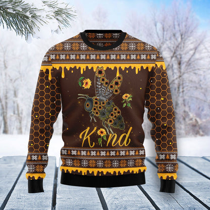 Bee Kind Sunflower Ugly Christmas Sweater, Christmas Ugly Sweater,Christmas Gift,Gift Christmas 2022