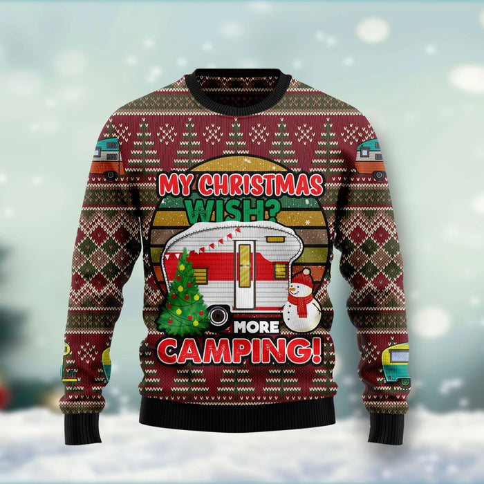 My Christmas Wish More Camping Ugly Christmas Sweater,Christmas Ugly Sweater,Christmas Gift,Gift Christmas 2024