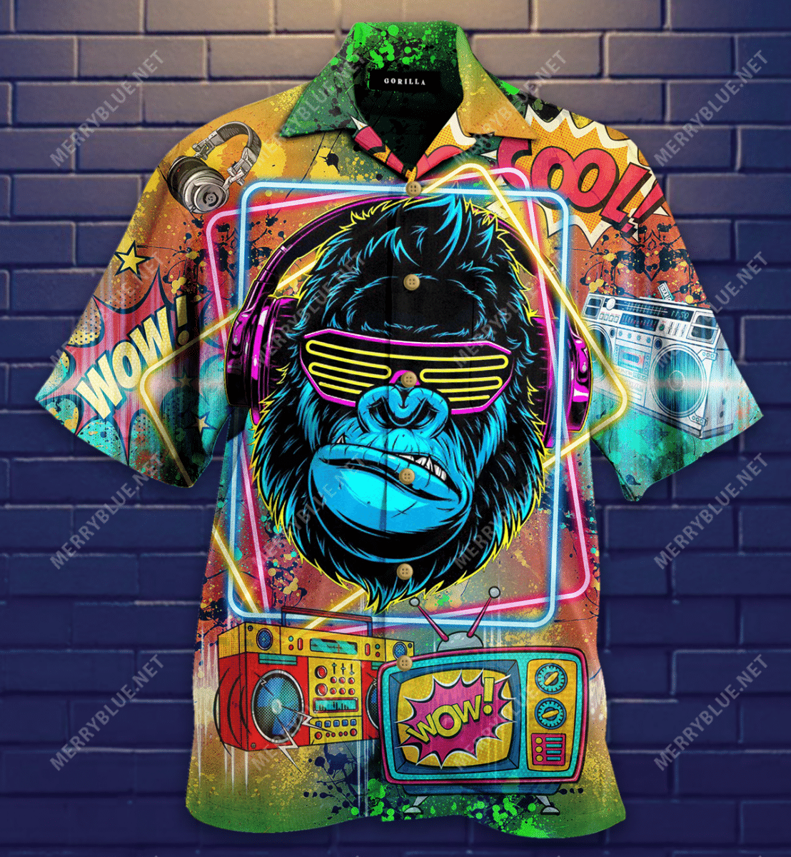 Let'S Enjoy The Music Hawaiian Aloha Shirt Hawaiian Shorts Beach Short Sleeve, Hawaiian Shirt Gift, Christmas Gift
