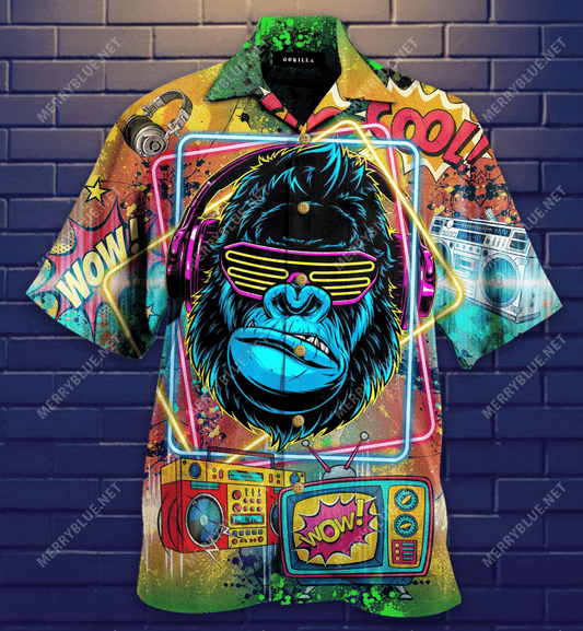 Let'S Enjoy The Music Hawaiian Aloha Shirt Hawaiian Shorts Beach Short Sleeve, Hawaiian Shirt Gift, Christmas Gift