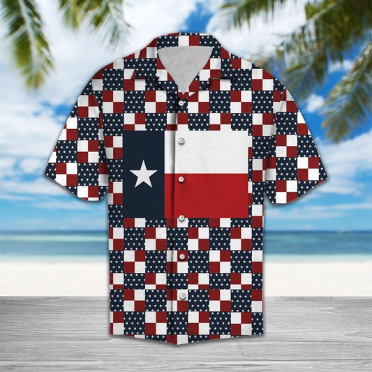 Classic And Nice Texas Flag Pattern Hawaiian Shirt, Hawaiian For Gift