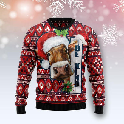 Cow Be Kind Ugly Christmas Sweater, Christmas Ugly Sweater,Christmas Gift,Gift Christmas 2022