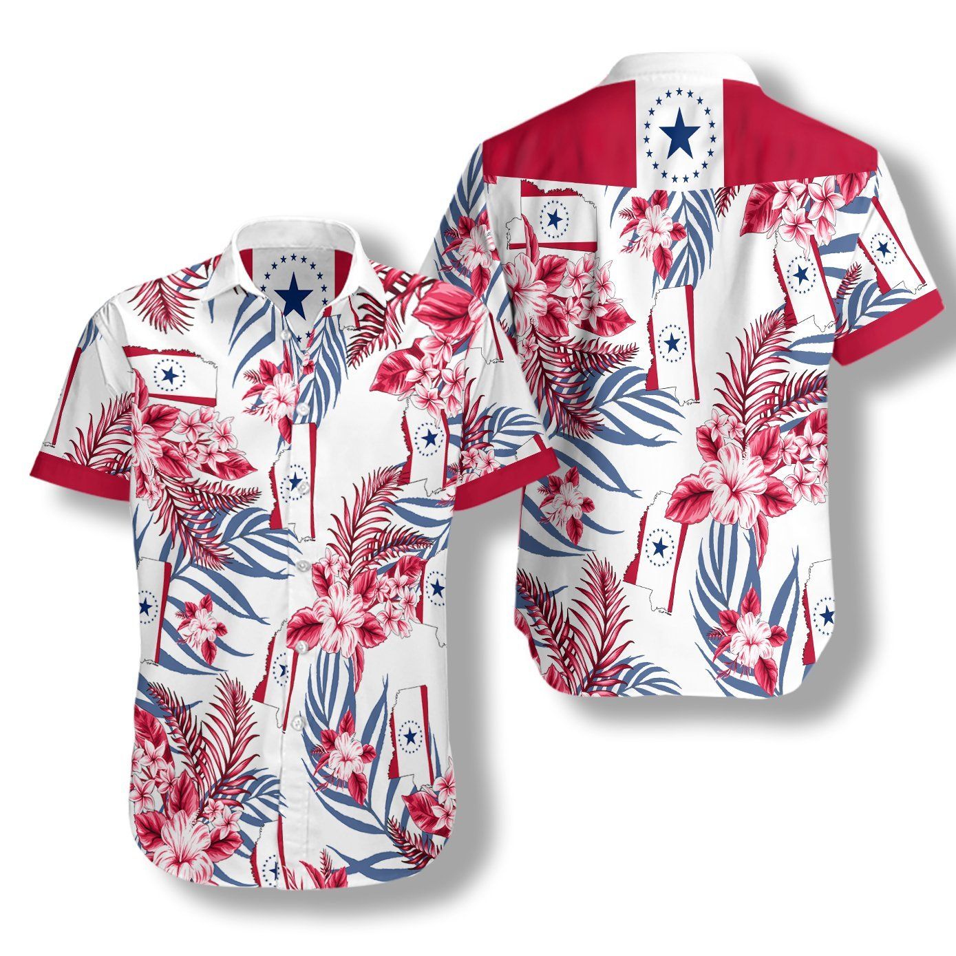 Mississippi Proud Ez05 0907 Hawaiian Aloha Shirt Hawaiian Shorts Beach Short Sleeve, Hawaiian Shirt Gift, Christmas Gift