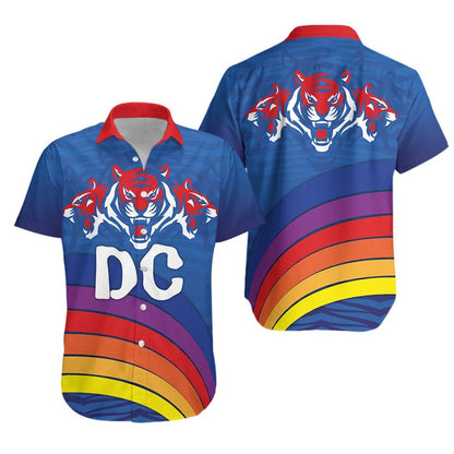 Dc Hawaiian Aloha Shirt Cricket Ipl Th5 Hawaiian Shorts Beach Short Sleeve, Hawaiian Shirt Gift, Christmas Gift
