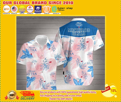 Michelob Ultra Beer Hawaiian Shirt, Hawaiian Shirt Gift, Christmas Gift