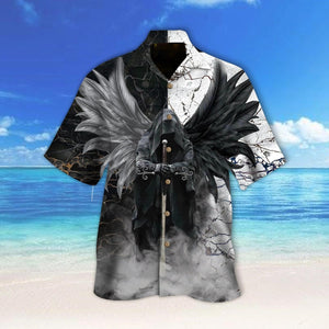 The Death With Long Sword Smoke Hawaiian Shirt,Hawaiian Shirt Gift, Christmas Gift