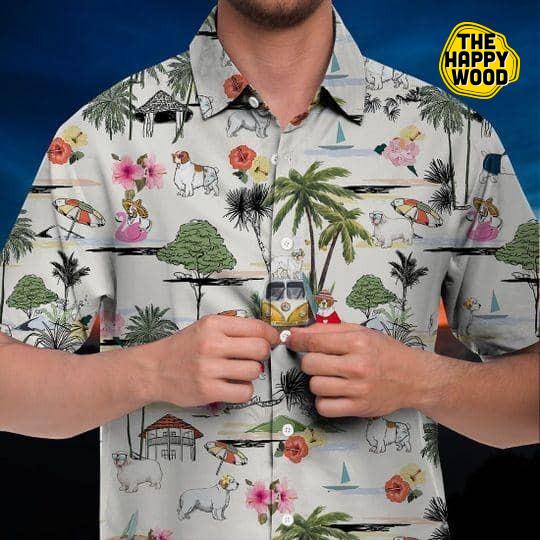 Clumber Spaniel Hawaiian Shirt Hawaiian Shirt Hawaii Beach Retro, Hawaiian Shirt Gift, Christmas Gift