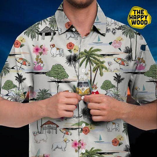 Clumber Spaniel Hawaiian Shirt Hawaiian Shirt Hawaii Beach Retro, Hawaiian Shirt Gift, Christmas Gift