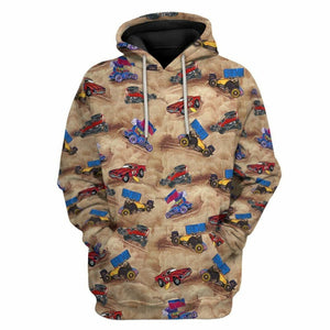 3D Dirt Track Racing Custom Tshirt Hoodie Apparel