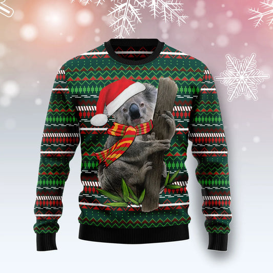 Koala And Tree Xmas unisex womens & mens, couples matching, friends, funny family ugly christmas holiday sweater gifts, Christmas Ugly Sweater