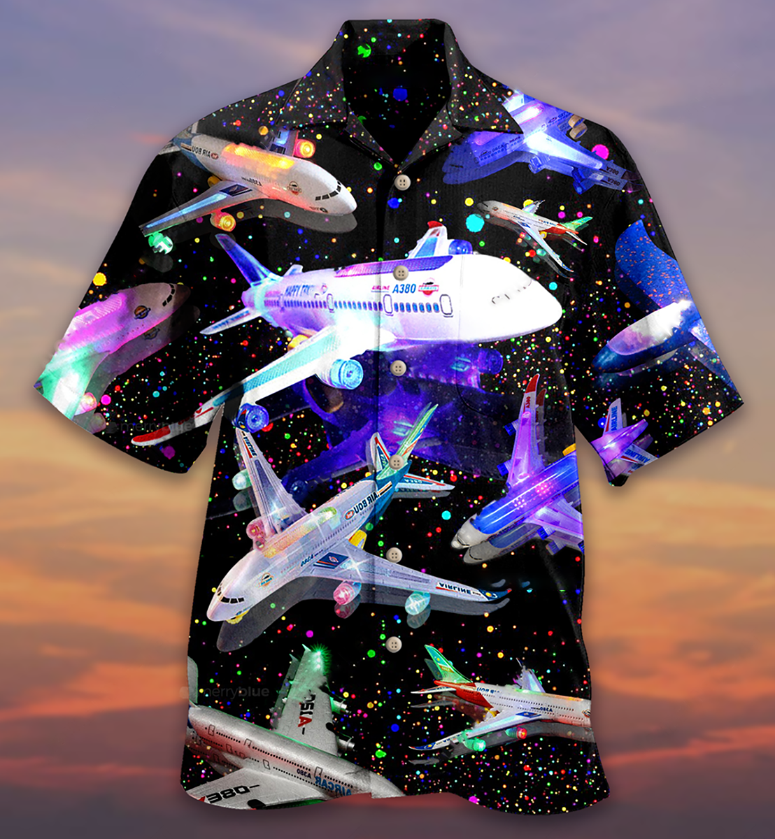 Airplane Fly To Dream - Hawaiian Shirt, Hawaiian Shirt Gift, Christmas Gift