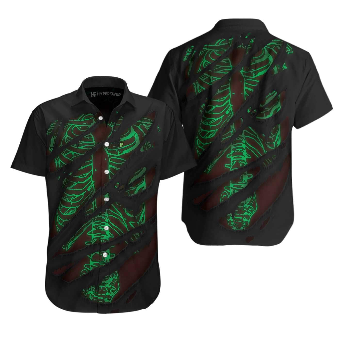 Ideal Horror Skeleton Halloween Hawaiian Shirt, Hawaiian For Gift