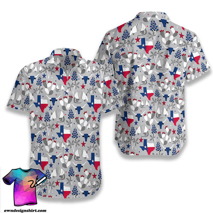Texas Pattern Hawaiian Shirt, Hawaiian Shirt Gift, Christmas Gift