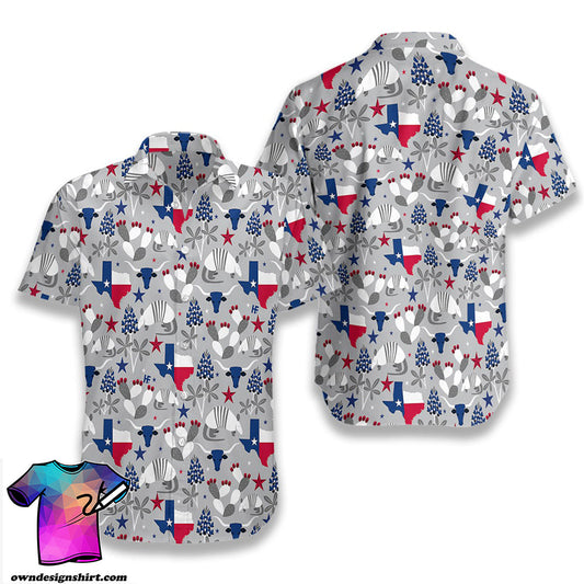 Texas Pattern Hawaiian Shirt, Hawaiian Shirt Gift, Christmas Gift