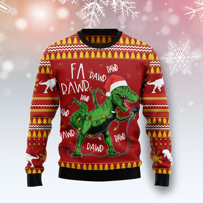 Christmas Singing Dinosaur unisex womens & mens, couples matching, friends, funny family ugly christmas holiday sweater gifts, Christmas Ugly Sweater