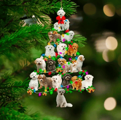 Bichon Frise Christmas Ornament, Christmas Ornament Gift, Christmas Gift, Christmas Decoration
