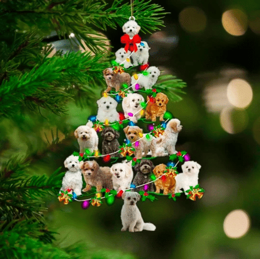 Bichon Frise Christmas Ornament, Christmas Ornament Gift, Christmas Gift, Christmas Decoration