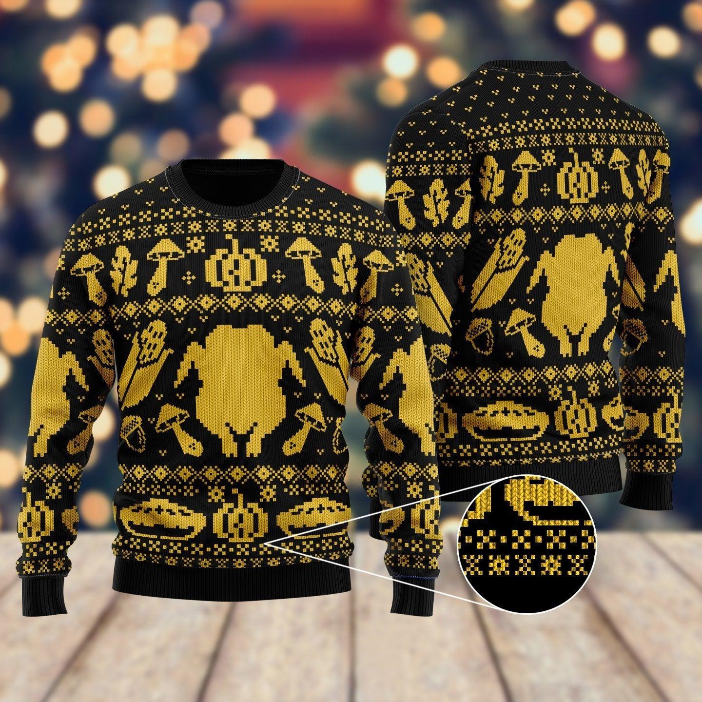 Turkey Thanksgiving Christmas Sweater  For Men & Women  Adult, Christmas Gift,Gift Christmas 2024