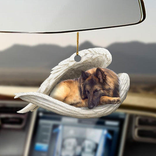 Belgian Shepherd Sleeping Angel Ornament, Christmas Ornament Gift, Christmas Gift, Christmas Decoration