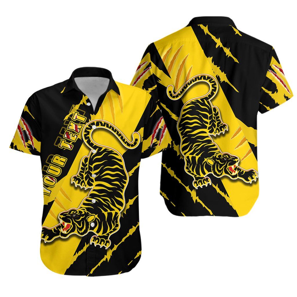 Richmond Hawaiian Aloha Shirt Power Tigers K13 Hawaiian Shorts Beach Short Sleeve, Hawaiian Shirt Gift, Christmas Gift
