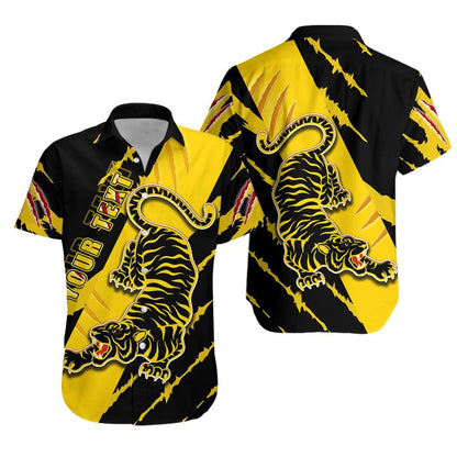 Richmond Hawaiian Aloha Shirt Power Tigers K13 Hawaiian Shorts Beach Short Sleeve, Hawaiian Shirt Gift, Christmas Gift