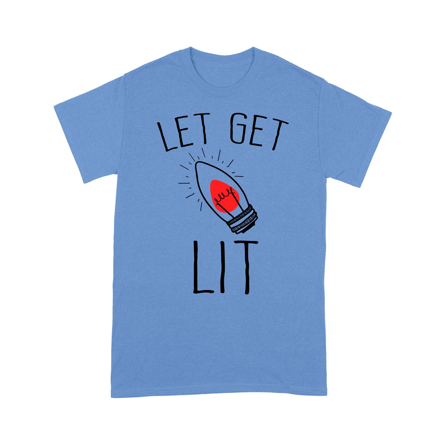 Funny Christmas Outfit - Let's Get Lit  Tee Shirt Gift For Christmas