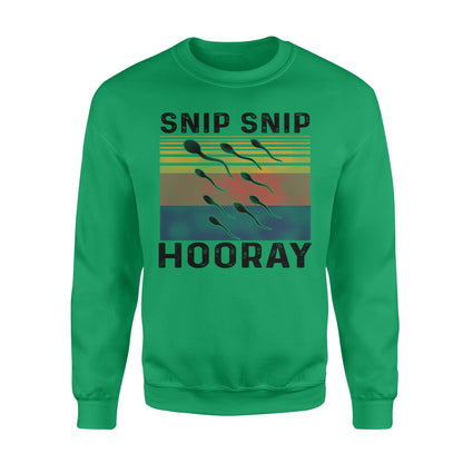 Snip snip hooray - funny sweatshirt gifts christmas ugly sweater for men and women