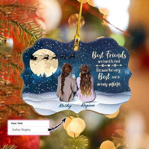 Best Friends For Life Christmas Custom Ornament, Christmas Ornament Gift, Christmas Gift, Christmas Decoration