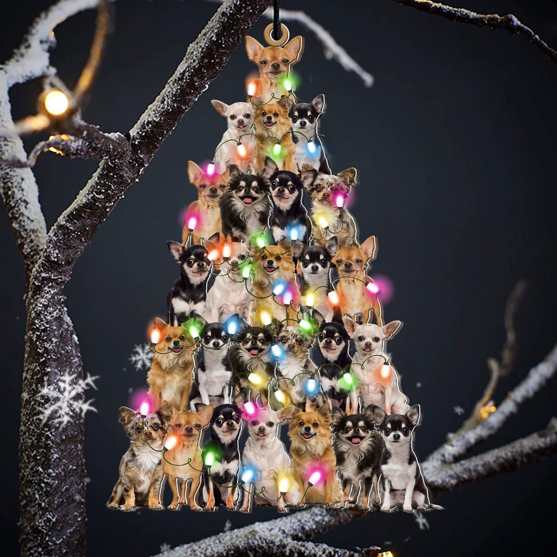 Chihuahua lovely tree gift for chihuahua lover gift for dog mom ornament - Best gifts your whole family