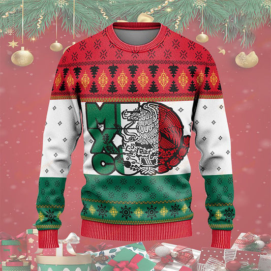 Christmas Mexico flag Ugly Sweaters, Christmas Ugly Sweater, Christmas Gift, Gift Christmas 2024