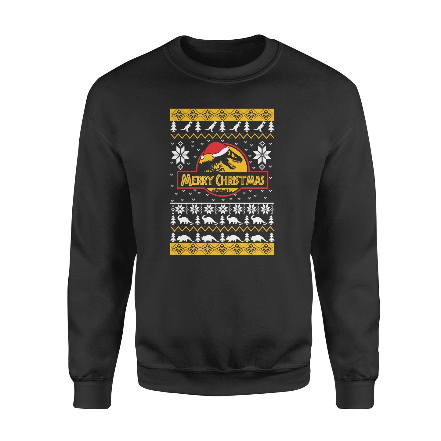 Inspired Funny The World of Dinosaur Park Ugly Christmas Sweater Jumper Xmas - Funny sweatshirt gifts christmas ugly sweater for men and women